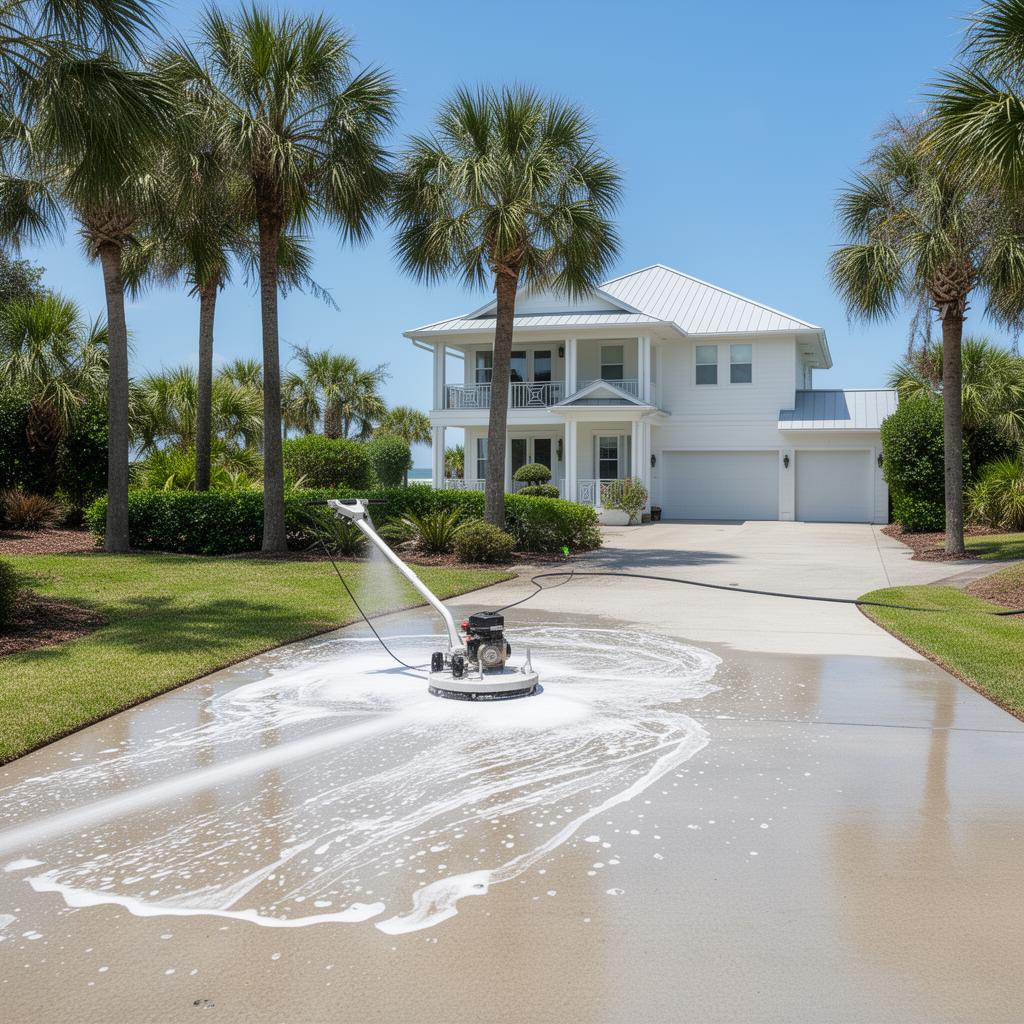 Professional pressure washing on the Emerald Coast